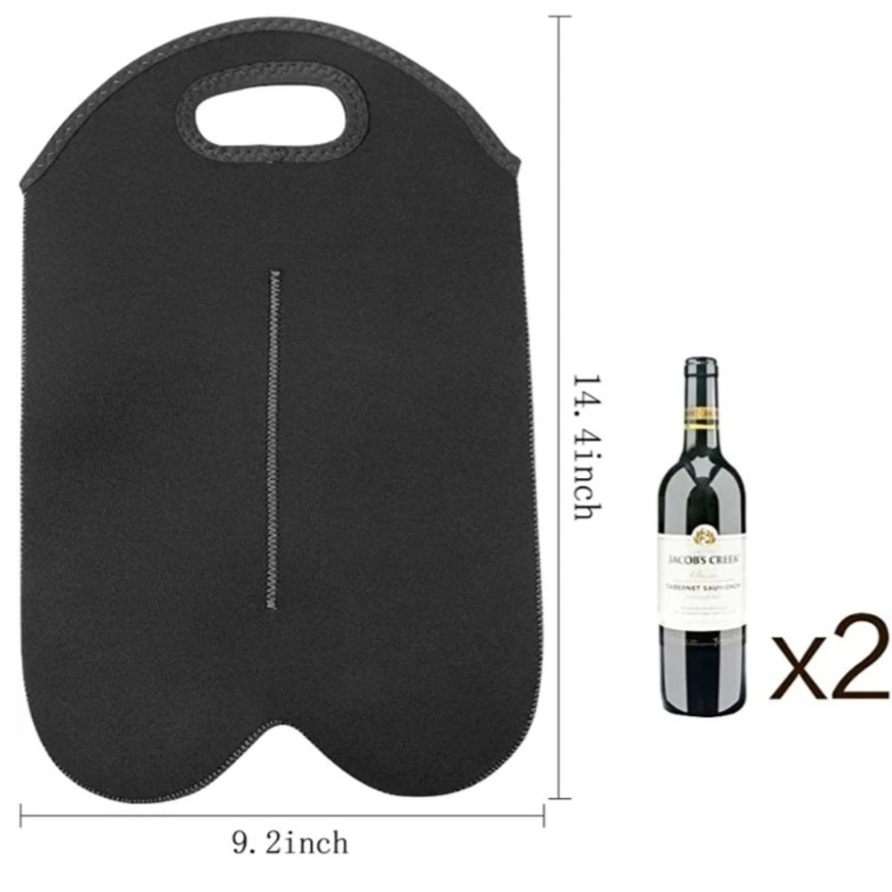 Double compartment wine/bottle tote bag - Picture 3 of 4
